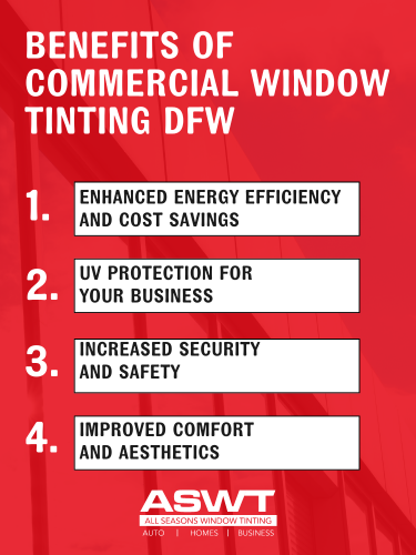 benefits of commercial window tinting DFW